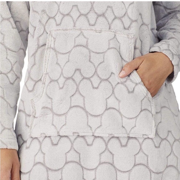 Disney Mickey Mouse Embossed Plush Hooded Pyjamas - Picture 2 of 5